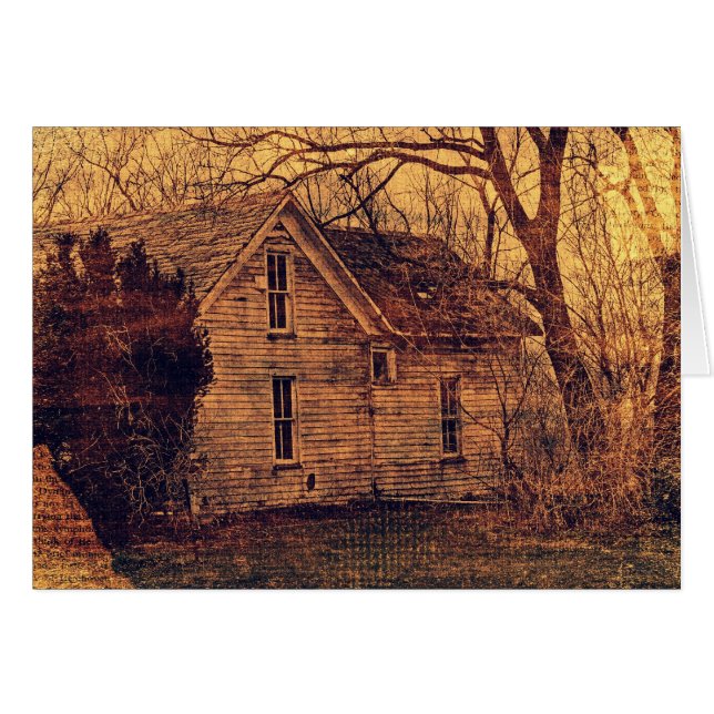 Cartão Casa abandonada (Frente Horizontal)