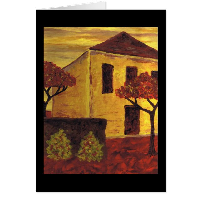 Cartão Casa amarela (Frente)