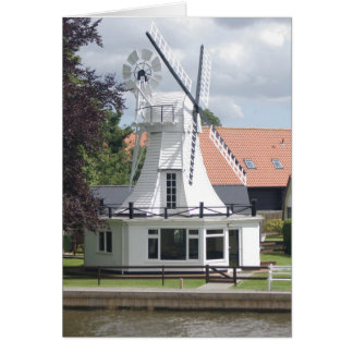 Cartão Casa ao estilo de um moinho de vento em Norfolk