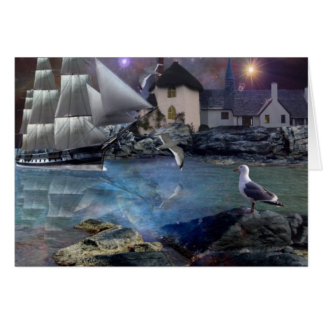 Cartão Casa bem-vinda. (Frente Horizontal)