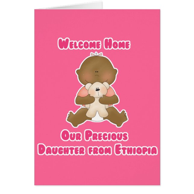 Cartão Casa bem-vinda nossa filha preciosa (Frente)