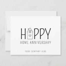 Cartão Casa Bonita Aniversário de Casa Corretor Imobiliár