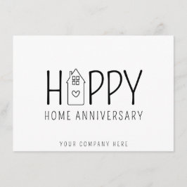 Cartão Casa Bonita Aniversário Feliz da Casa Imóveis