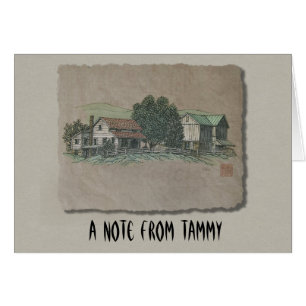 Cartão Casa & celeiro de Amish