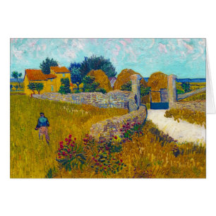 Cartão Casa da quinta em Provence por Vincent van Gogh