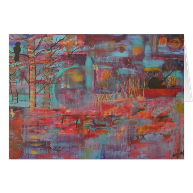 Cartão Casa de barco (Frente Horizontal)