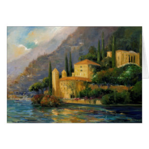 Cartão Casa de campo do lago