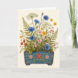 Cartão Casa de Jardim Botânico de Flores Silvestres Cumpr