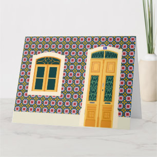 Cartão Casa de Lisboa com azulejos