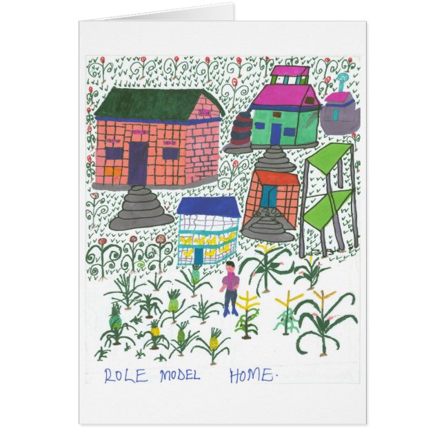 Cartão Casa de modelo de Meldah (Frente)