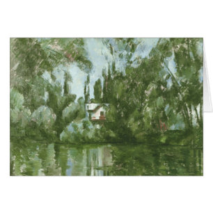 Cartão Casa de Paul Cezanne nos bancos do Marne, 18