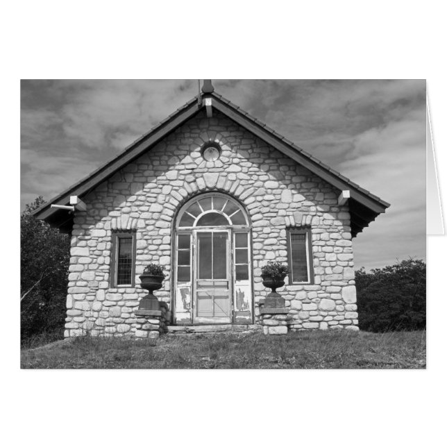 Cartão Casa de pedra (Frente Horizontal)