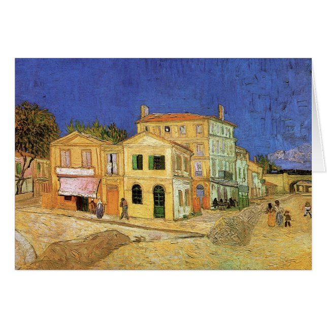 Cartão Casa de Vincent em Arles, por Vincent van Gogh (Frente Horizontal)