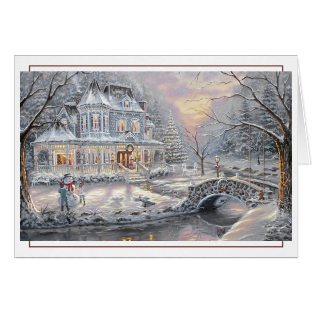 Cartão Casa do País de Natal Vitoriano (Frente horizontal)