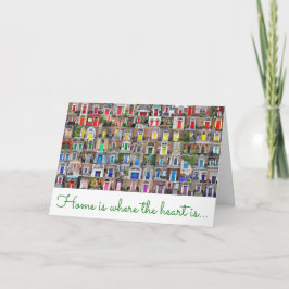 Cartão "Casa é onde está o coração"