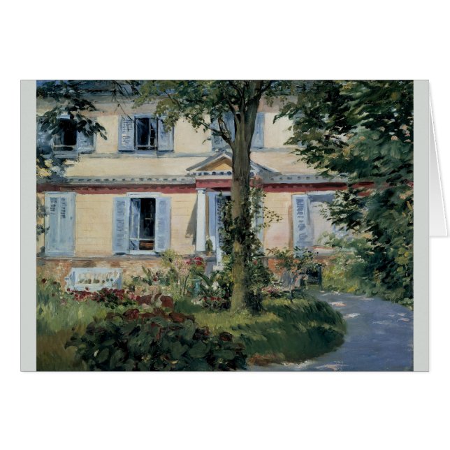 Cartão Casa em Rueil Edouard Manet (Frente Horizontal)