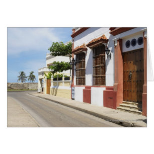 Cartão Casa na borda da estrada