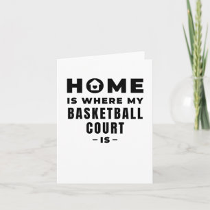 Cartão Casa Onde Minha Corte De Basquete Está