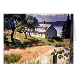 Cartão Casa pelo lago