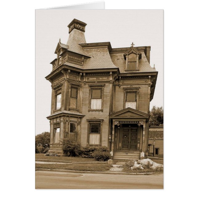 Cartão Casa velha - Plattsburgh (Frente)