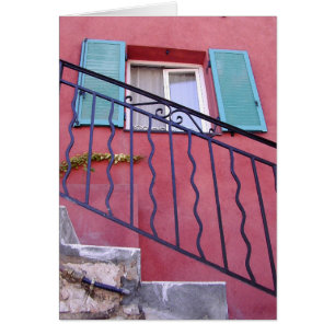 Cartão Casa vermelha