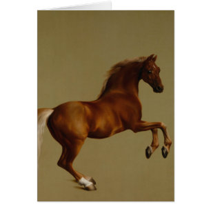 Cartão Casaco de assobio Race Horse de George Stubbs