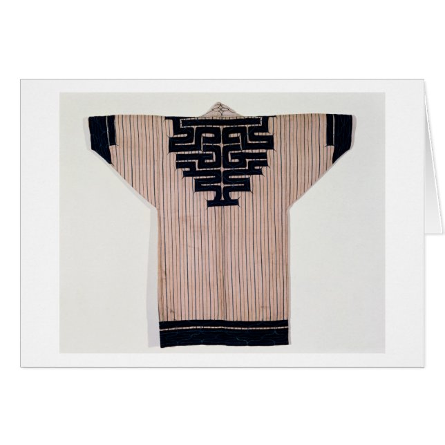 Cartão Casaco do Ainu, século XIX (Frente Horizontal)