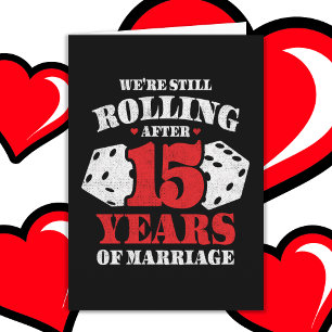 Cartão Casado 15 Anos Engraçado 15 Casamento Aniversário
