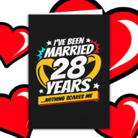 Casado 28 anos Engraçado 28 anos de casamento