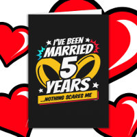 Casado 5 Anos Engraçado 5 Casamento Aniversário