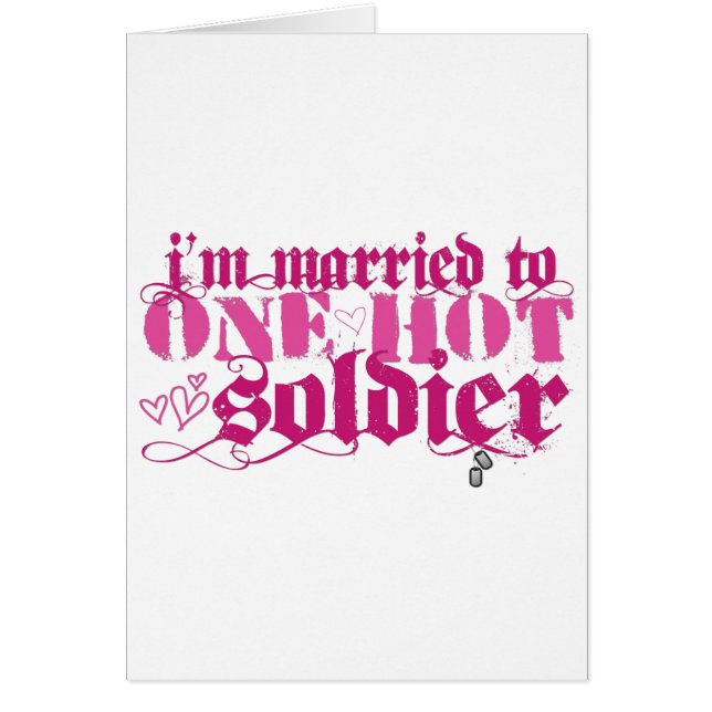 Cartão Casado a um quente… (Frente)