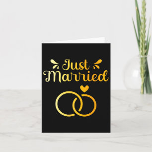 Cartão Casado Apenas Casado Casamento Noivo Marido Noivo