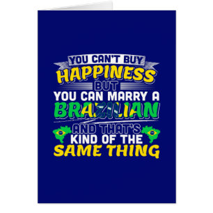 Cartão Casado brasileiro - Felicidade no Brasil