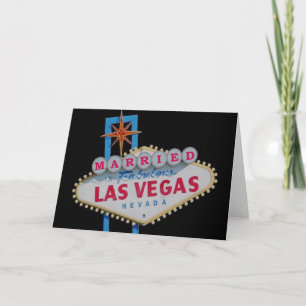Cartão CASADO Em Uma Fabulosa Carta De Las Vegas
