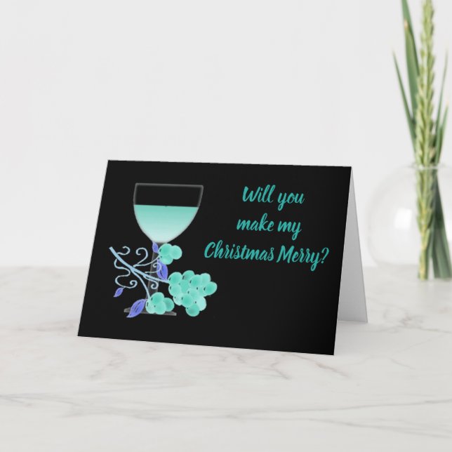 CARTÃO ****CASADO ME**** FAZER NATAL ***FELIZ*** (Frente)