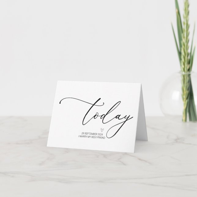 Cartão Casado Melhor Amigo Para O Casamento Da Noiva (Frente)