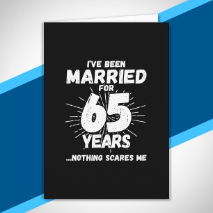 Cartão Casais Casados 65 Anos Engraçado 65º Aniversário