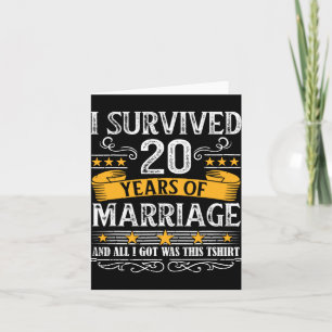 Cartão Casais de Camisa de Casamento de 20