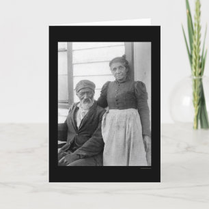 Cartão Casal Americano Idoso 1900