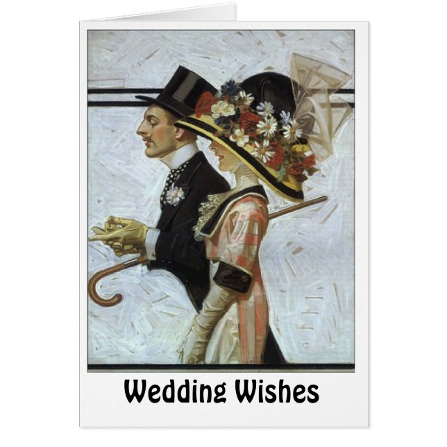 Cartão Casal aristocrático (Frente)