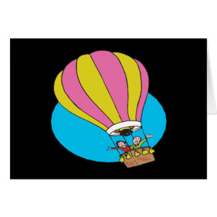 Cartão Casal Ballooning