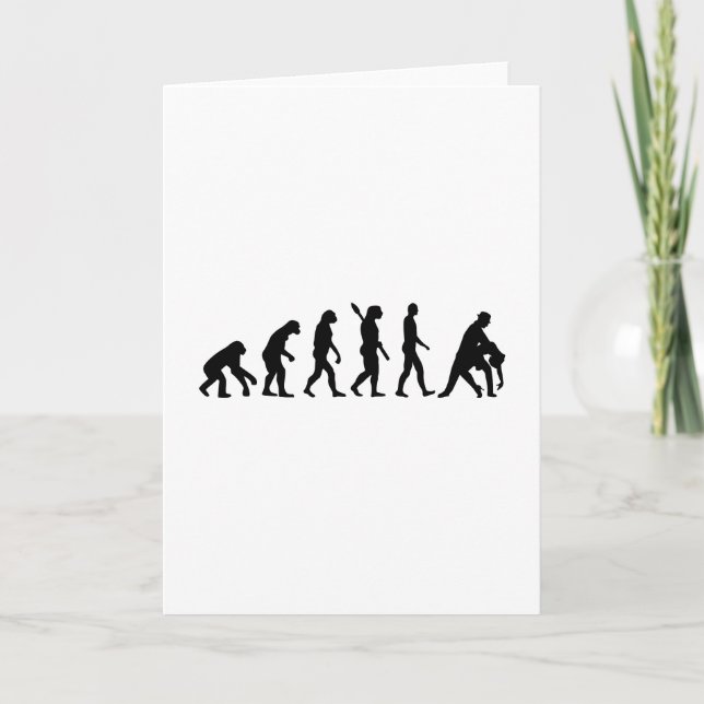 Cartão Casal de dança evolutiva (Frente)