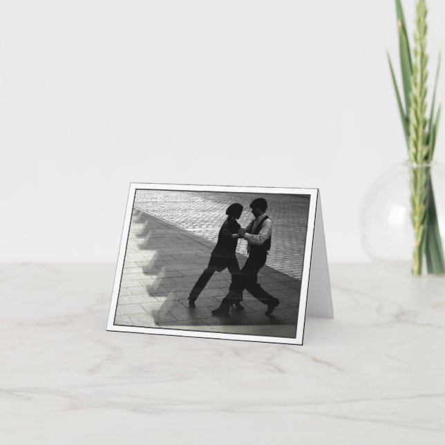 Cartão Casal de dança Notecard (Frente)