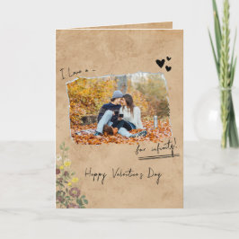 Cartão Casal de Dia de os namorados minimalista Te Amo 2 