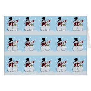 Cartão Casal de neve