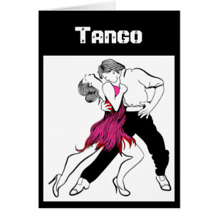 Cartão Casal do tango
