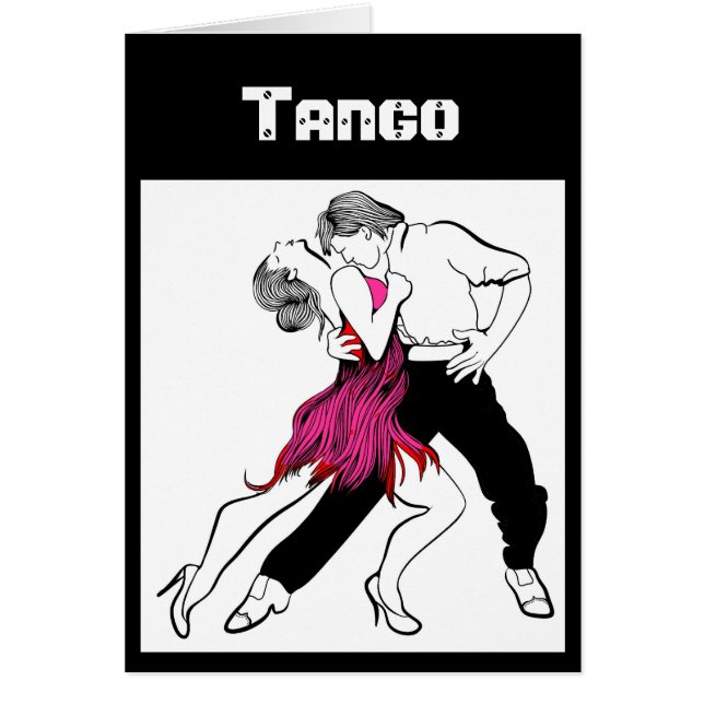 Cartão Casal do tango (Frente)