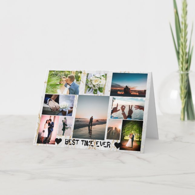 Cartão Casal MELHOR VEZ QUE O Namorados personalizado (Frente)