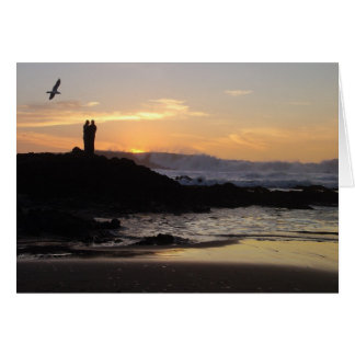 Cartão Casal sunset
