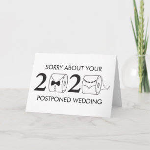 Cartão Casamento 2020 Adiou Papel De Banheiro Engraçado